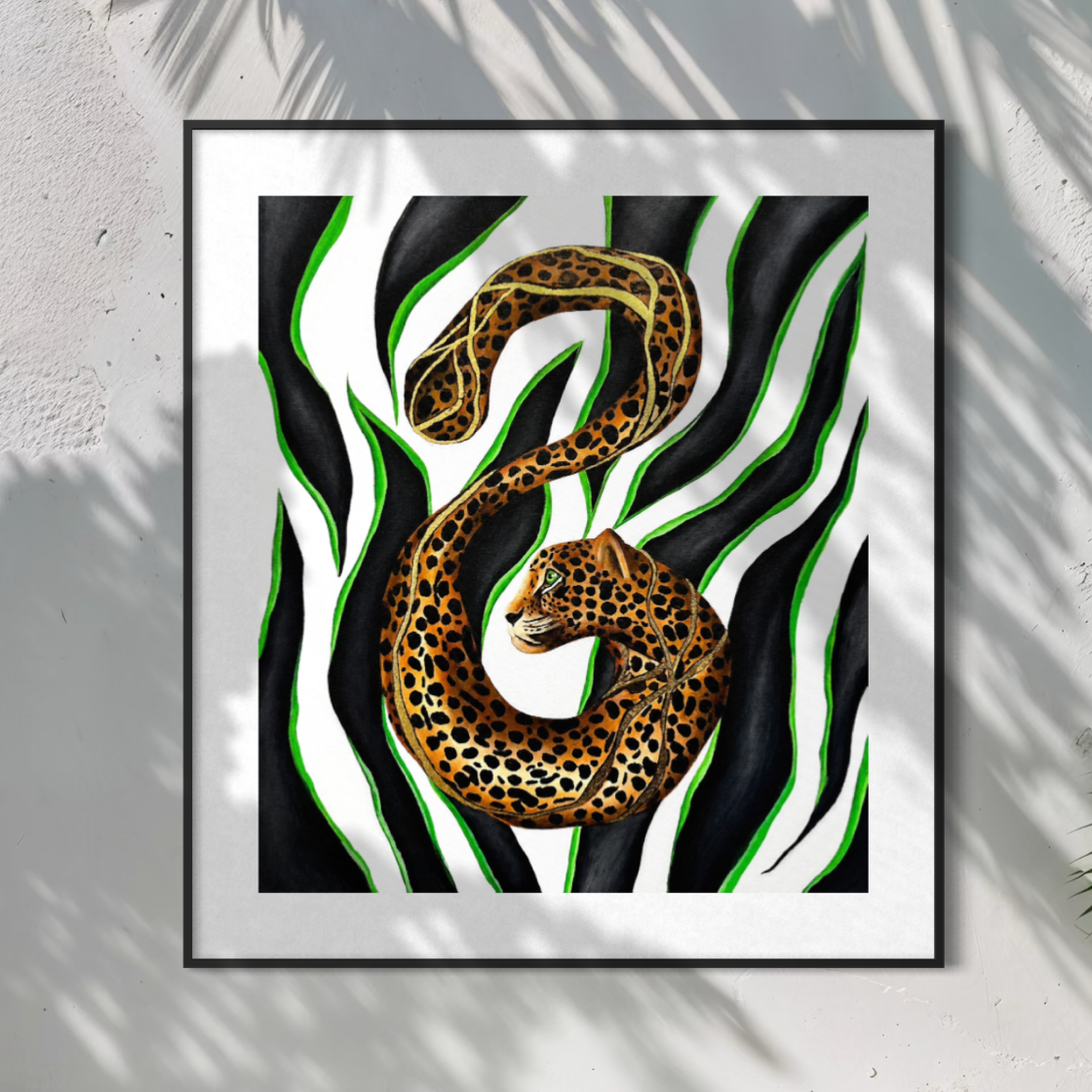 Instinct and Becoming contemporary artwork by Plamia, full front view