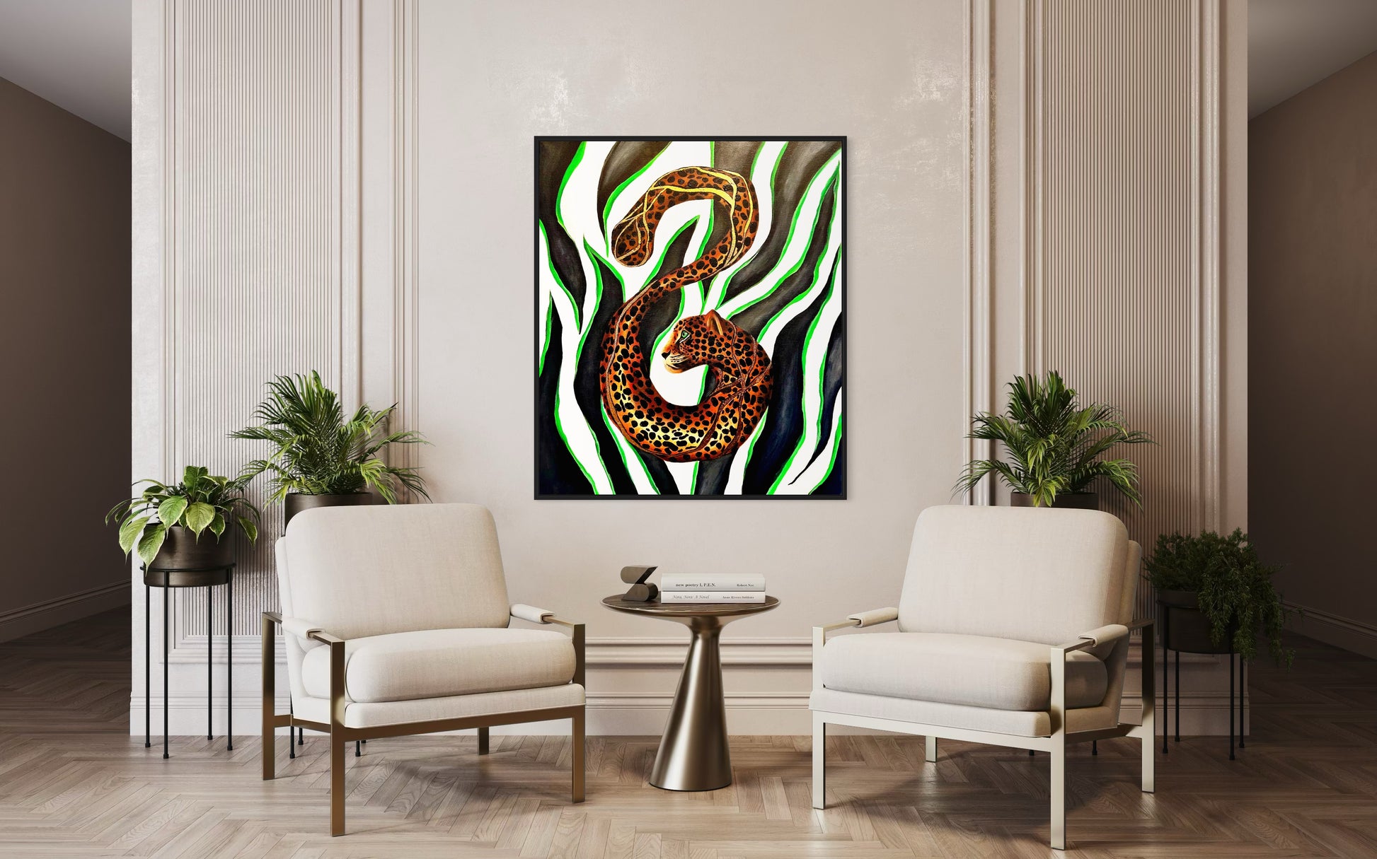 Contemporary abstract artwork exploring identity, growth and transformation.