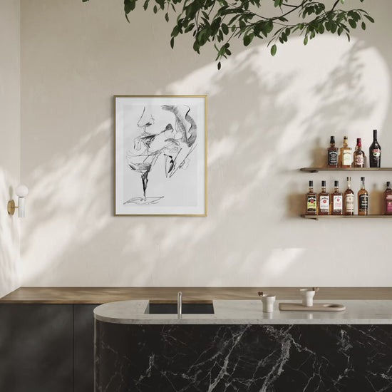 Original monochrome artwork from the Fragments of Becoming series featuring expressive abstract composition.